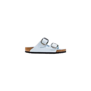 Birkenstock Tofflor i blått konstläder