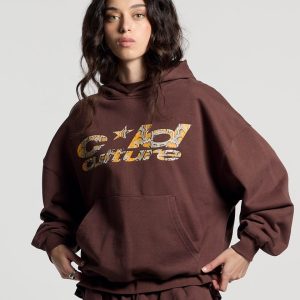 WILD SNAKE HOODIE BROWN