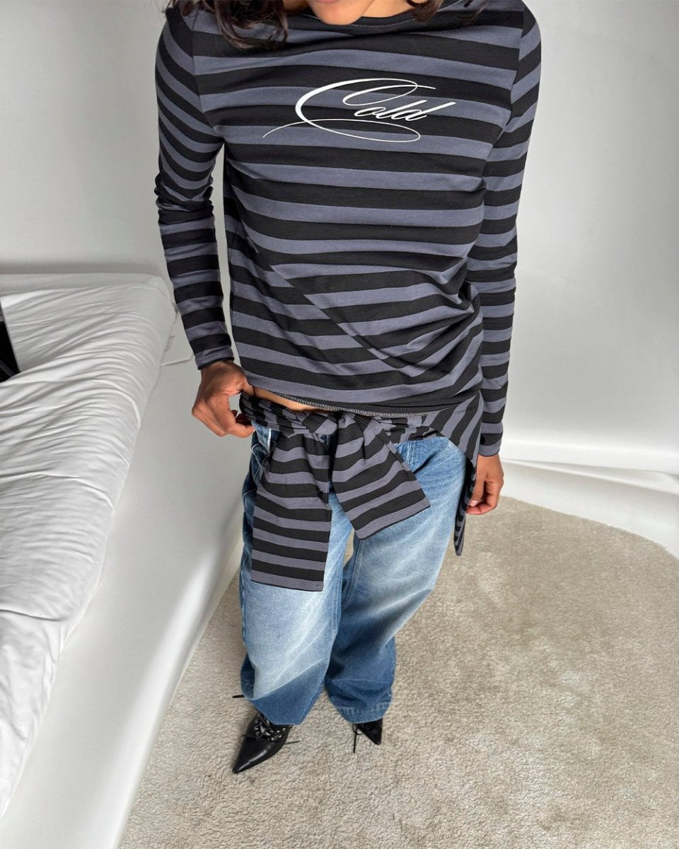 MOONLINE LONGSLEEVE TOP GRÅ - Bild 7