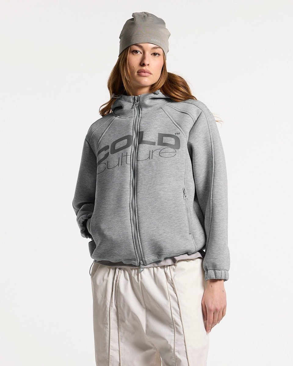 SCUBA ZIP HOODIE GRÅ - Bild 3