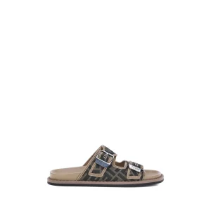 Fendi Bruna Sandaler i Kalvskinn (Bos Taurus)