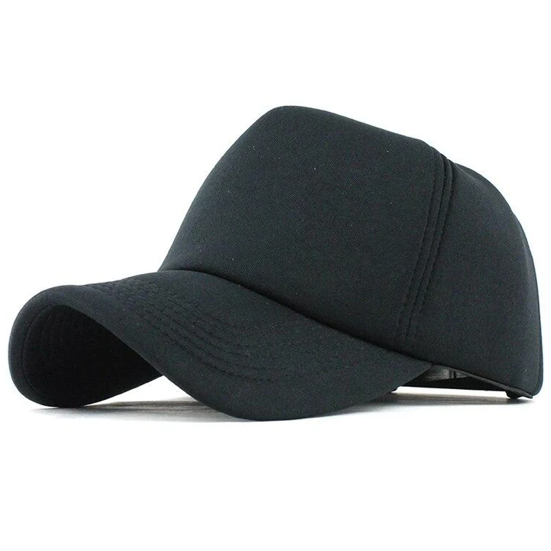 Plain Black Svart Trucker Keps - Bild 2