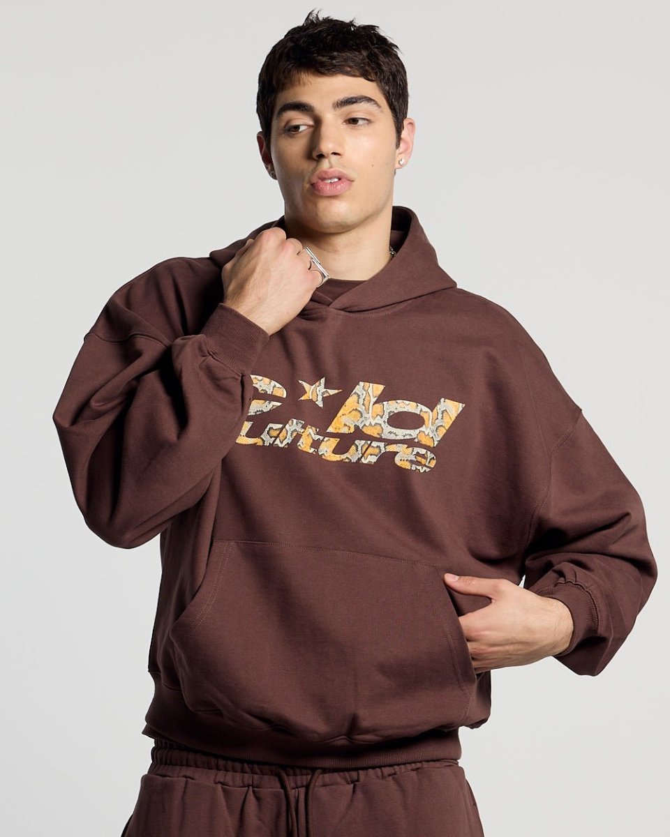 WILD SNAKE HOODIE BROWN - Bild 7