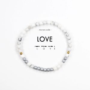 Armband, morsekod – LOVE