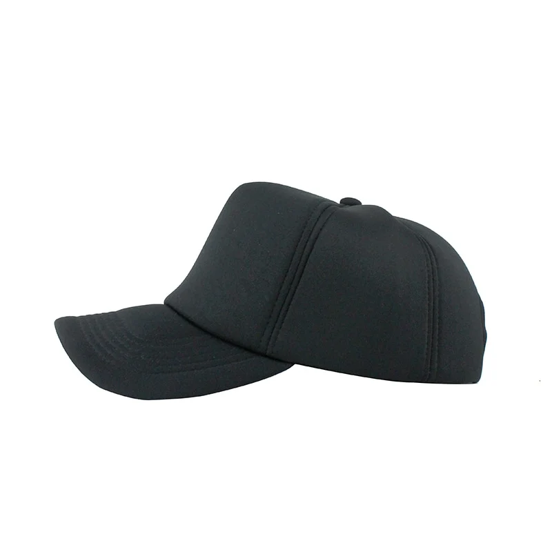 Plain Black Svart Trucker Keps - Bild 4