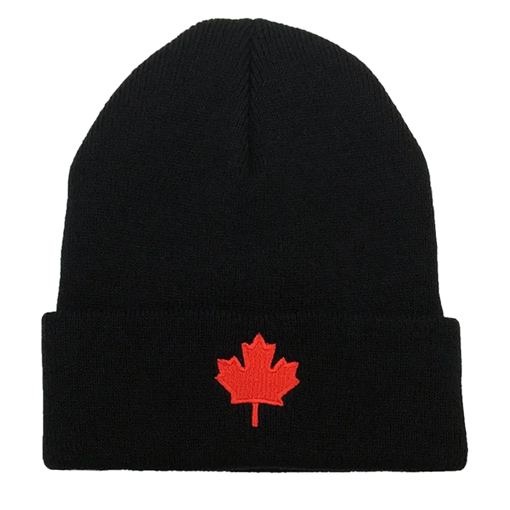 Svart Mössa Maple Leaf