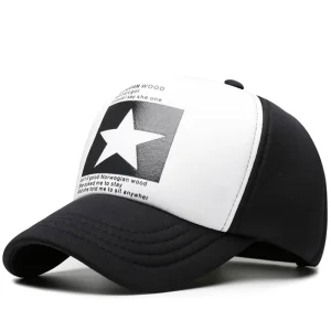 Five Star Svartvit Retro Trucker Keps